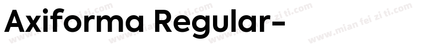 Axiforma Regular字体转换